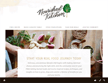 Tablet Screenshot of nourishedkitchen.com